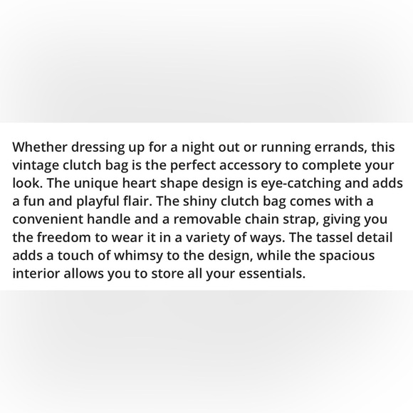 Heart Shape Austrian Crystal Clutch With Removable Shoulder Strap(Blk or silver) - Picture 11 of 16